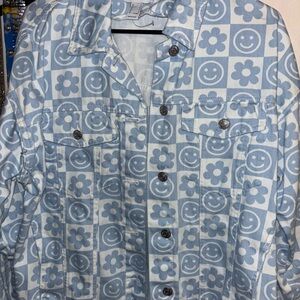 Blue Patterned women’s Jacket